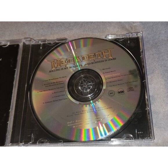 MEGADETH remastered cd KILLING IS MY BUSINESS 3 bonus tracks - Picture 6 of 6